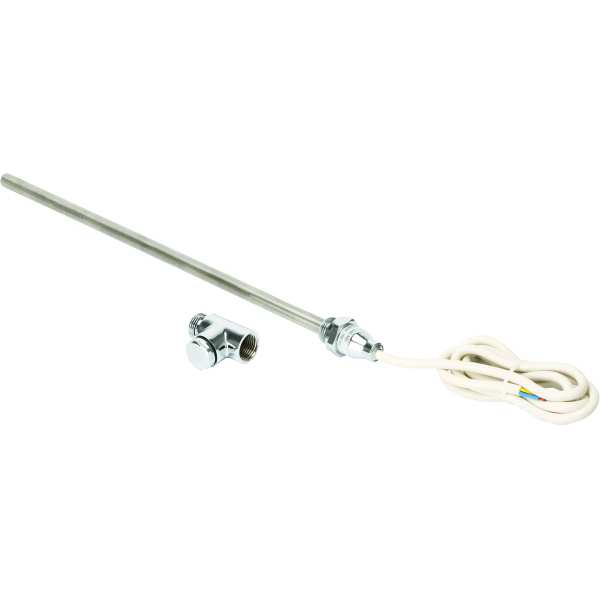 Entity Dual Fuel Electric Towel Rail Element 600Watt Incl Chrome Tee Piece E92004