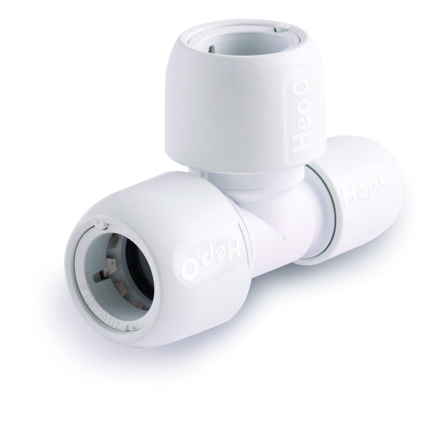 Hep2O In4Sure 22X15X22Mm End Reduced Tee White Hd12/22W