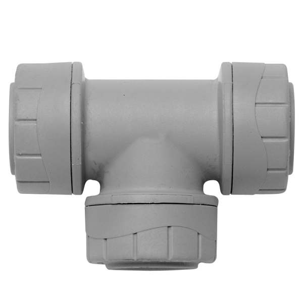 Polypipe Polyplumb 22Mm Equal Tee Grey Pb222