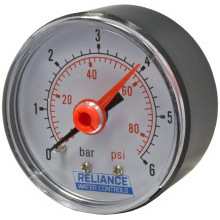 Advanced Water Reliance Water Controls 0-6 Bar 50Mm Dial Gauge With 1/4Inch Rear Connection Gage250001 520-188-0001