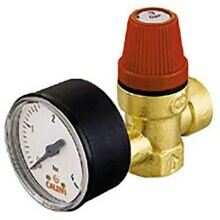 Altecnic 1/2Inch F/F 7 Bar Safety Relief Valve With Gauge 313470