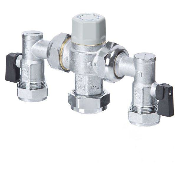Altecnic 15Mm Merchant Thermostatic Mixing Valve Mx With Service Valves Ca-100827