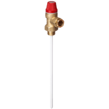 Altecnic Temp / Pressure Relief Valve 1/2" x 15mm 7 Bar / 90°C 102mm Probe