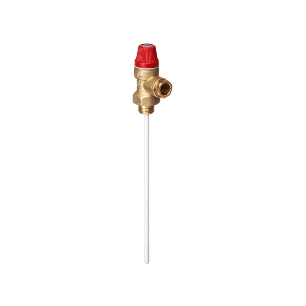Altecnic Temp / Pressure Relief Valve 1/2" x 15mm 7 Bar / 90°C 102mm Probe