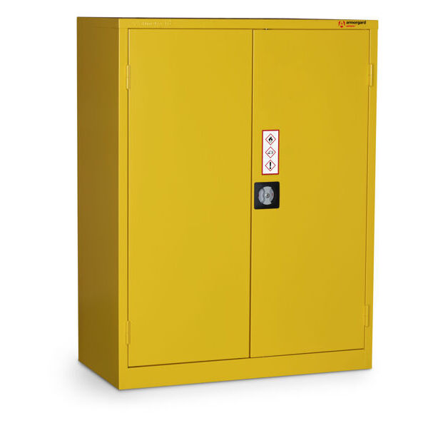 ARMORGARD SAFESTOR HAZARDOUS FLOOR CUPBOARD 900 X 465 X 1200 C/W 2 SHELVES