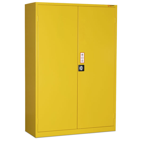 ARMORGARD SAFESTOR HAZARDOUS FLOOR CUPBOARD 1200 X 465 X 1800 C/W 3 SHELVES