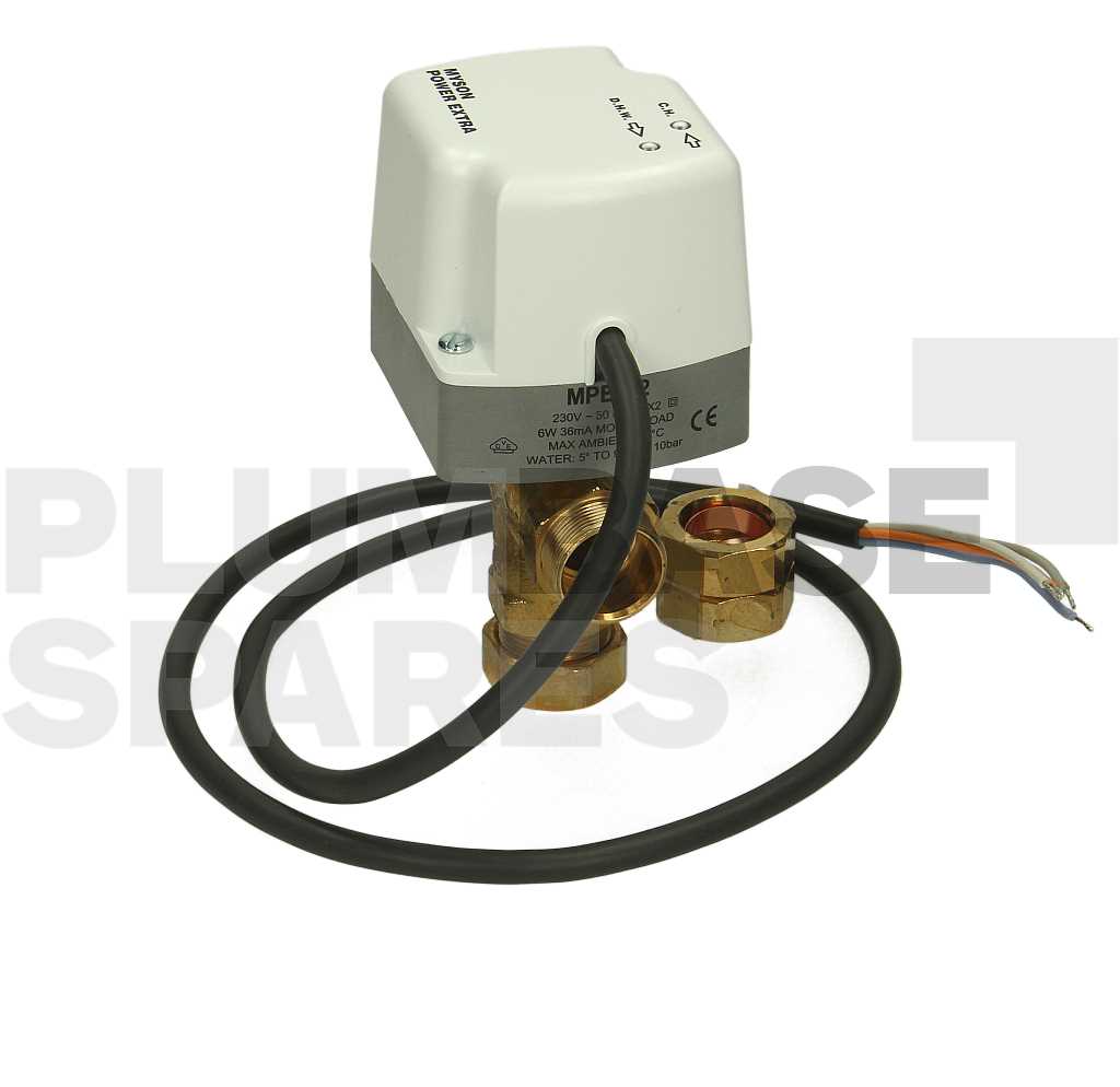 MYSON POWEREXTRA MOTORISED PORT MID POSITION VALVE 22MM MPE322