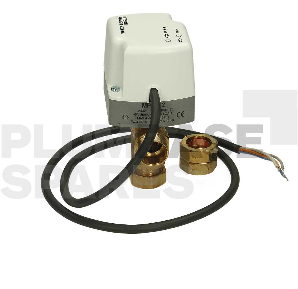 MYSON POWEREXTRA MOTORISED PORT MID POSITION VALVE 22MM MPE322