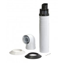 Baxi Multifit Standard Telescopic Flue 60/100 Black (L/Pro Bend)