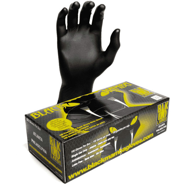 Black Mamba Nitrile Safety Gloves Extra Large Box 100's