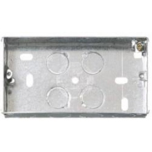 CONTACTUM 2 Gang 25mm Metal Steel Box