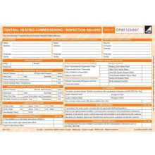 CORGI direct Central Heating Commissioning/Inspection Record - CP20