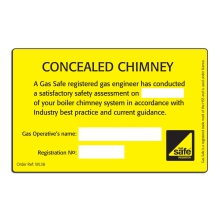 CORGI Direct Chimney Inspection Label Wl38