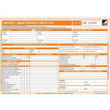 CORGI direct Service/Maintenance checklist Form - CP6