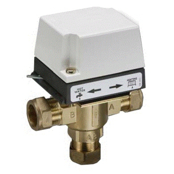 Danf 3Port Valve C/W Act 22mm HS3