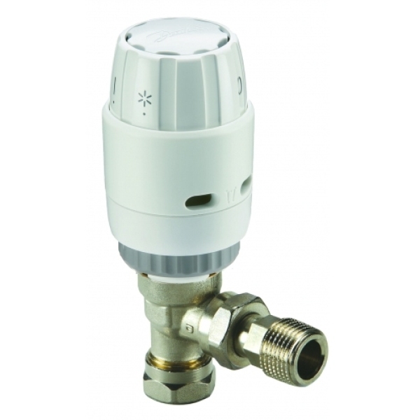 Danfoss Ras-C2 15Mm Angled Trv Incl Compression Connections 013G6050