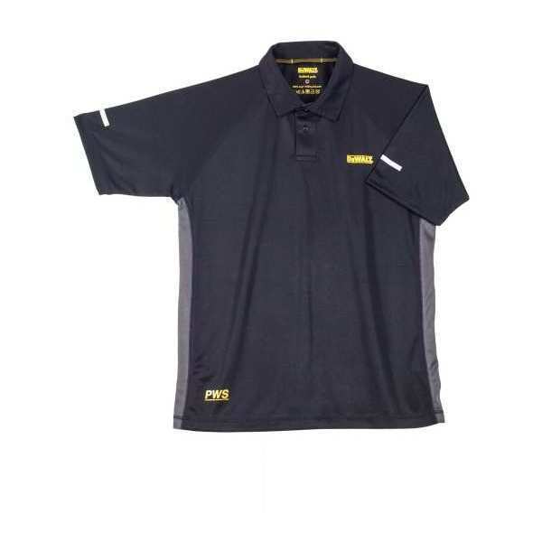 DeWalt Rutland Moisture Wicking Polo Shirt Black/Grey