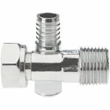 Drayton 15Mm Lockshield Angled Chrome Incl Drain Off Tail Piece 0705901