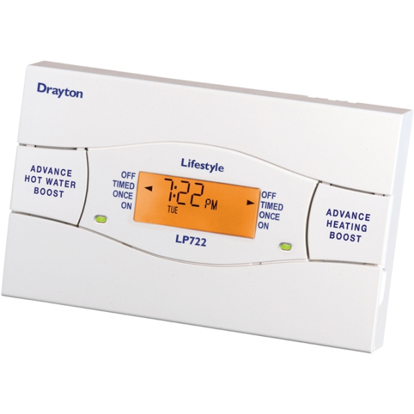 Drayton Lp722 Programmer (7 Day Separate Timings For Central Heating And Hot Water) 25476