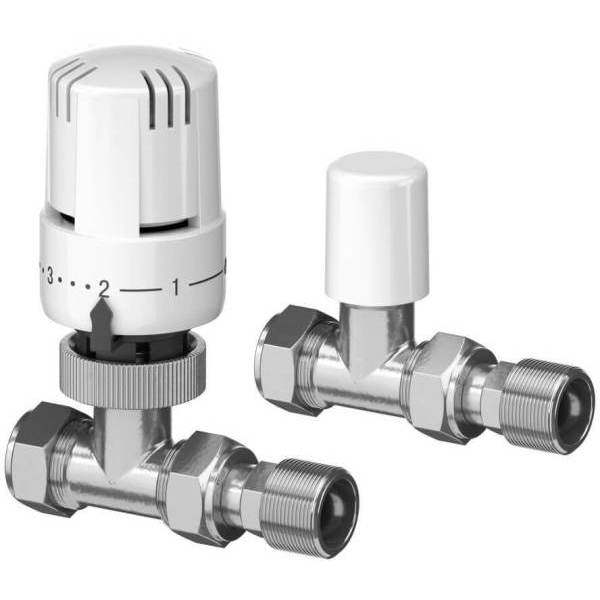 Eph 15Mm Straight All Chrome Trv Pack Incl Lockshield Semtrv15C