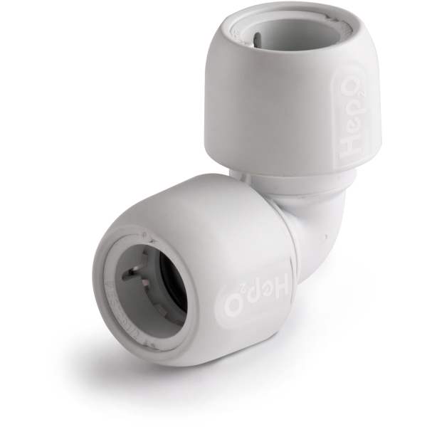 Hep2o 90 Degree Elbow White - 22mm