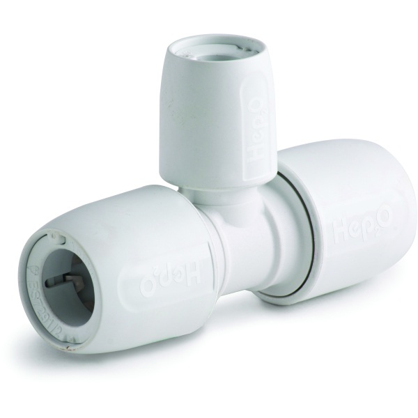 Hep2O Branch Reduced Tee 22x22x10mm White