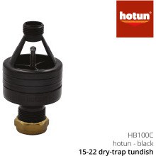 Hotun 15mm x 22mm Hotun Black Dry Trap Tundish