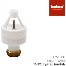Hotun 15mm x 22mm Hotun White Dry Trap Tundish