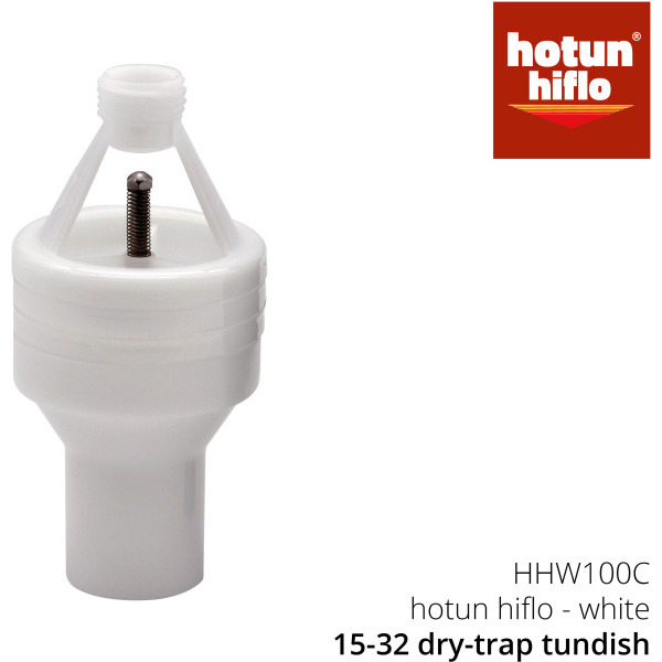 Hotun 15mm x 32mm Hotun HiFlo White Dry Trap Tundish