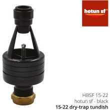 Hotun SF Tundish 15x22mm Black