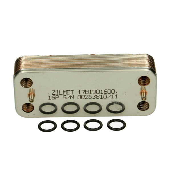 Ideal Domestic Hot Water Heat Exchanger And 4 O Rings C95Ff 173785