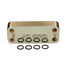 Ideal Domestic Hot Water Heat Exchanger And 4 O Rings C80Ff 075460