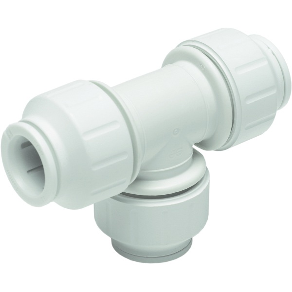 John Guest Speedfit 15mm Equal Tee - White