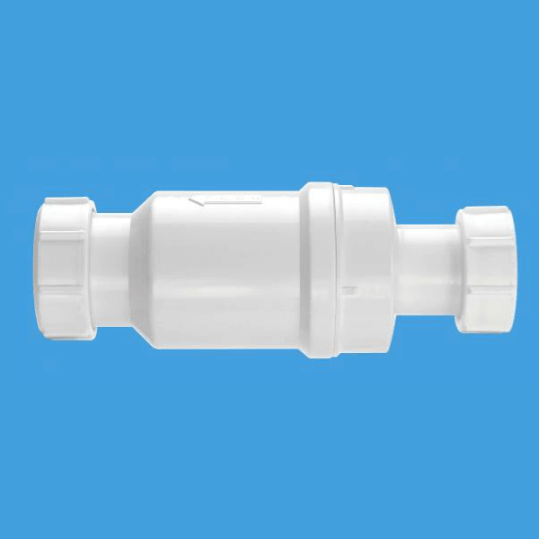 McAlpine 1 1/2" Self Closing Waste Valve - Loose Nut x Compression