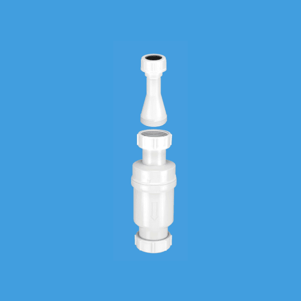 McAlpine 1 1/4" Self Closing Waste Valve with Tun Dish Adaptor