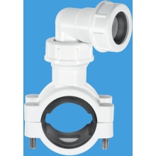 McAlpine 1 1/4"/1 1/2" Pipe Clamp (White)