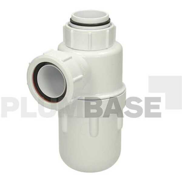 McAlpine 32mm Adjustable Inlet Bottle Trap 75mm Seal White