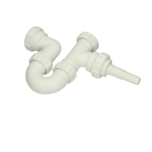 McAlpine 40mm Appliance P-Trap with Horizontal Nozzle 75mm Seal White