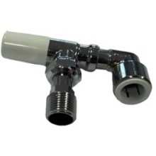 Myson Matchmaster Pushfit 15Mm Lockshield Angled Chrome Radiator Valve Incl Pushfit Elbow Master15Lacpf90