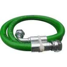 Oil Line Flexible Hose Bio Green 1/4Inch 90 Degrees Male 1/4Inch Straight Female F08-0890-A-14M-S-14F-H
