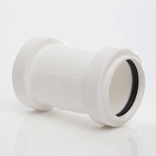 Polypipe Pushfit Waste Straight Coupling 32mm White