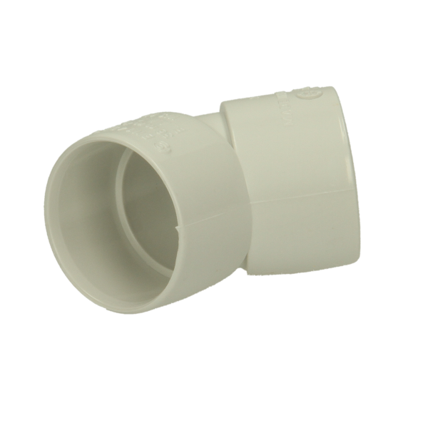 Polypipe Solvent Weld Waste ABS Obtuse Bend 32mm x 45 Degrees White