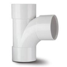 Polypipe Solvent Weld Waste ABS Swept Tee 40mm x 92.5 Degrees White