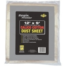 REGIN 12 X 9 CALICO COTTON DUST SHEET REGM36