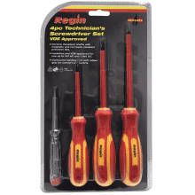 Regin 4 Piece Technician?s Screwdriver Vde Approved Rege275