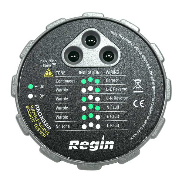 Regin Audible Mains Socket Tester