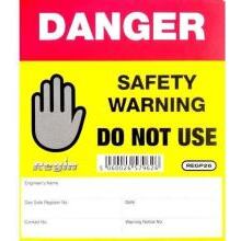REGIN DANGER DO NOT USE STICKER/TAG WITH ENGINEER DETAIL PANEL (8) REGP26