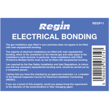 Regin Electrical Bonding Sticker (8) Regp11
