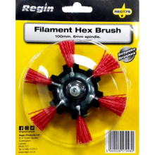 Regin Filament Hex Brush 100Mm (6Mm Spindle) Regt78