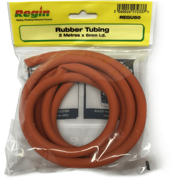 Regin Manometer Hose Orange 6mm 2 Metre